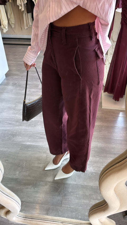 Riley Burgundy Jeans