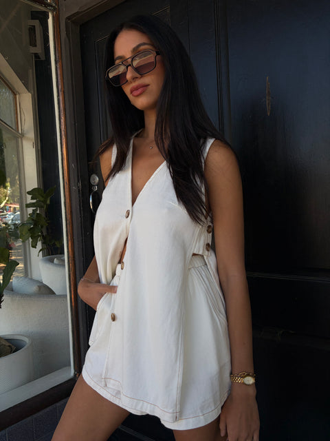 Stella Denim Vest Top & Short Set