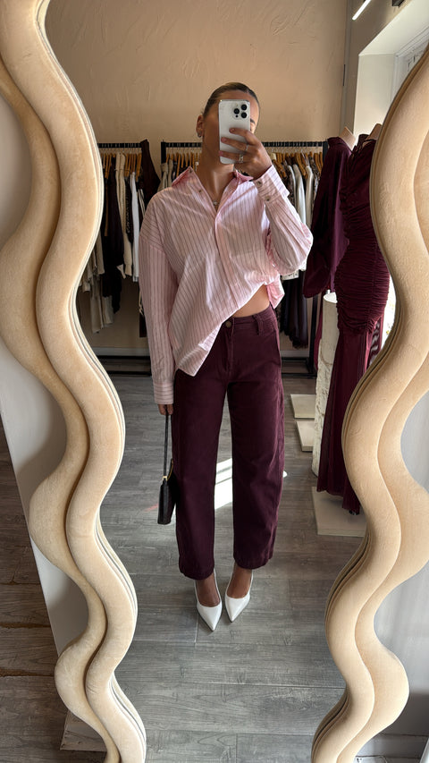Riley Burgundy Jeans