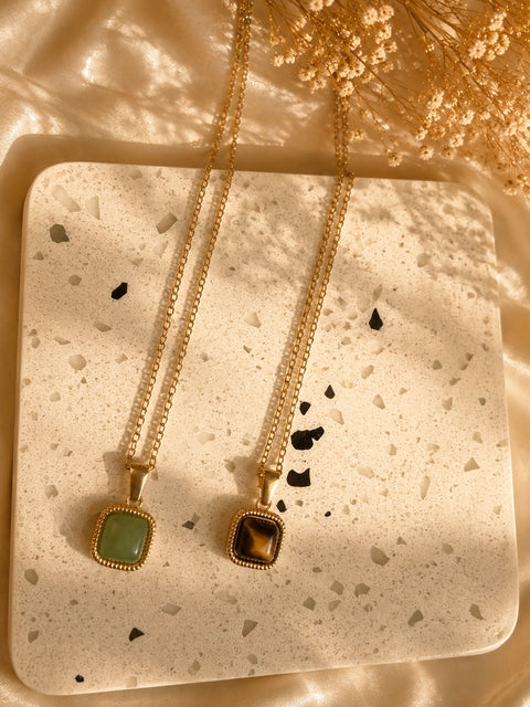 Jasper Pendant Necklace