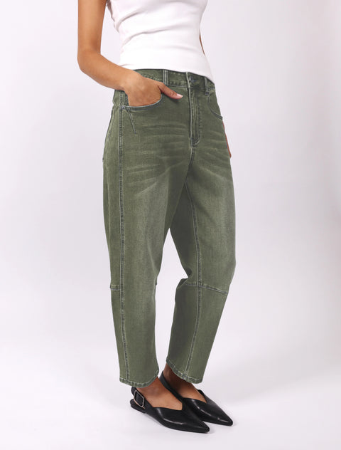 Toni Cropped Barrel Jeans