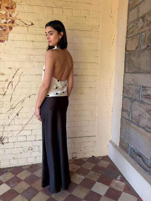 Ellie Silky Maxi Skirt