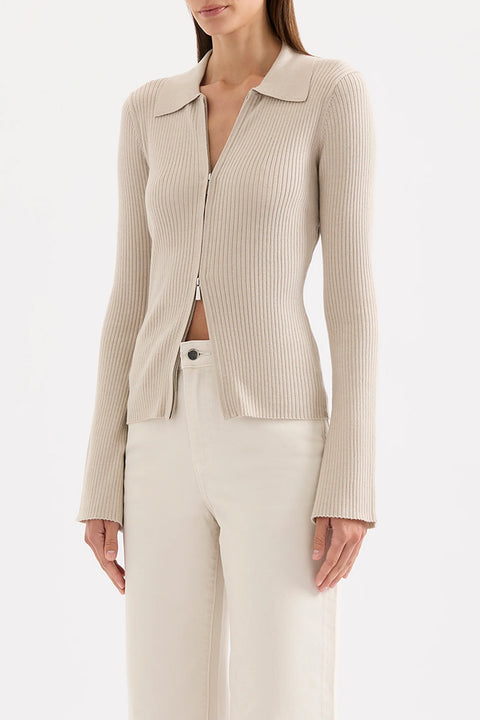 Betina Zip Front Knit