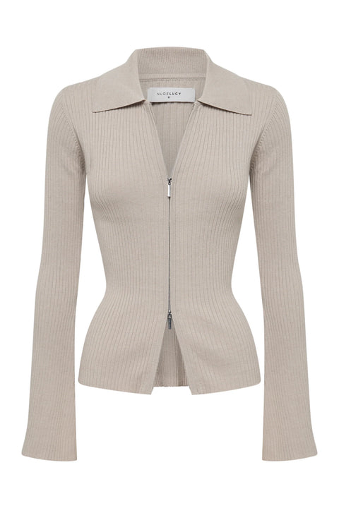 Betina Zip Front Knit