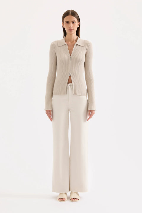 Betina Zip Front Knit