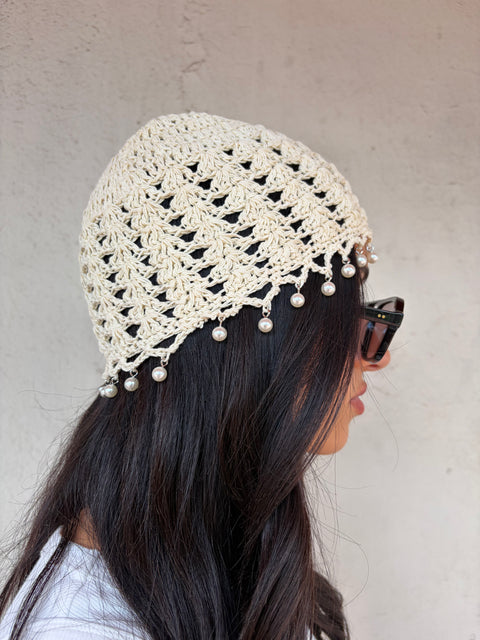 The Isla Crochet bonnet