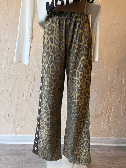 Leo Star Denim Track Pant