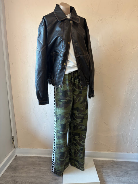 Camo Heart Denim Jogger Pant