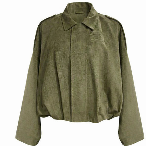 Hazel Faux Suede Bomber