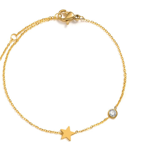 Star Gold Plated Bracelet