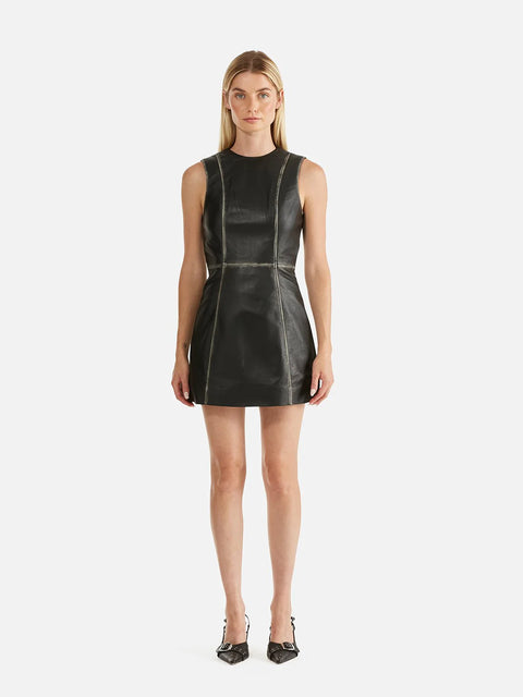 BILLIE LEATHER DRESS (final sale)