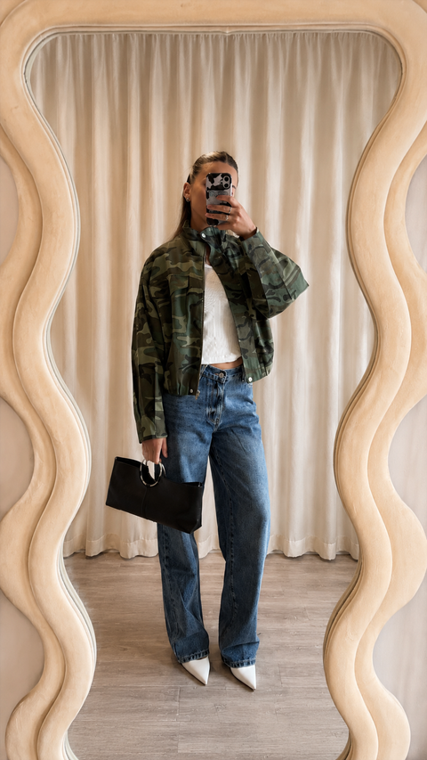 Rue Camo Bomber Jacket