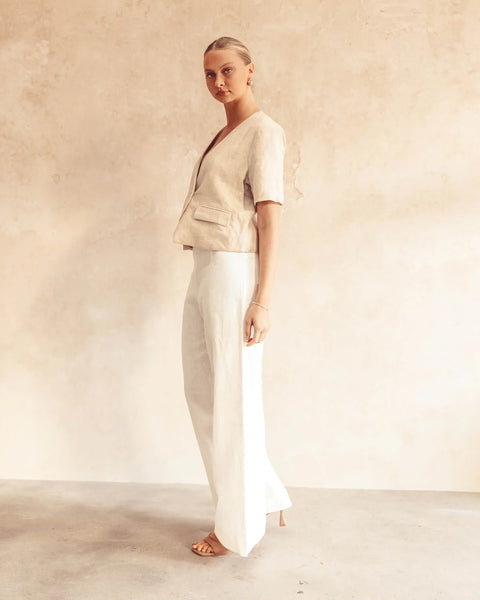 Esther Linen Vest Top