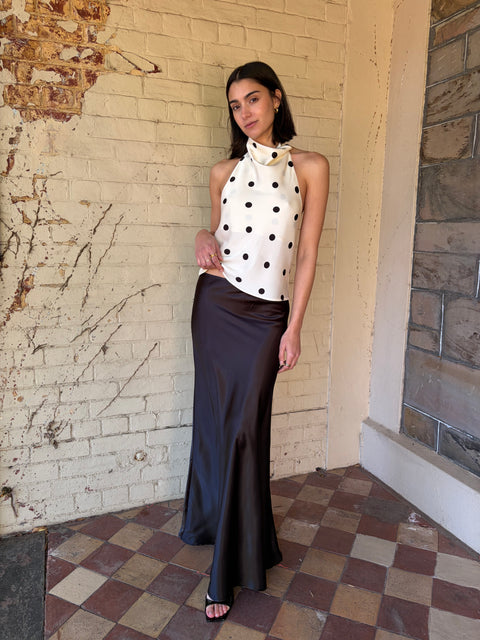 Ellie Silky Maxi Skirt