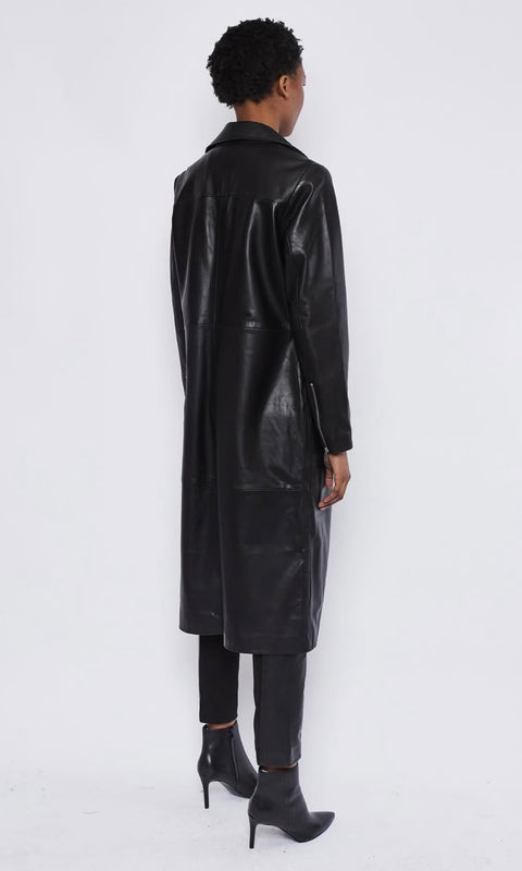 Erin Leather Trench