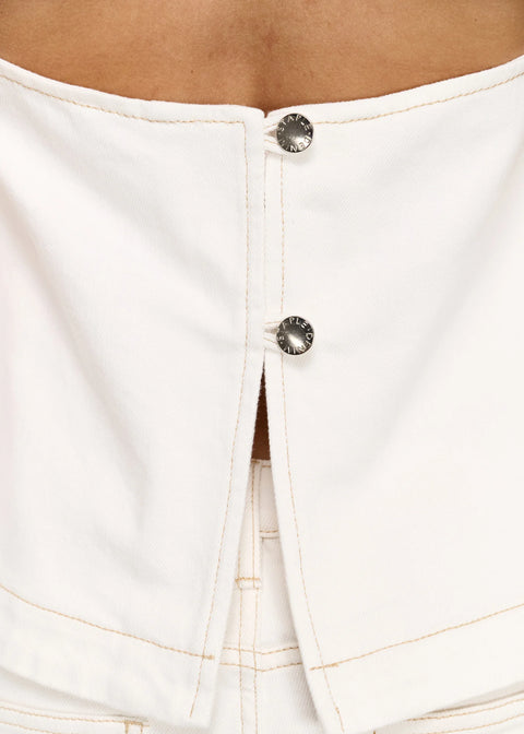 Nyra Denim Halter Top