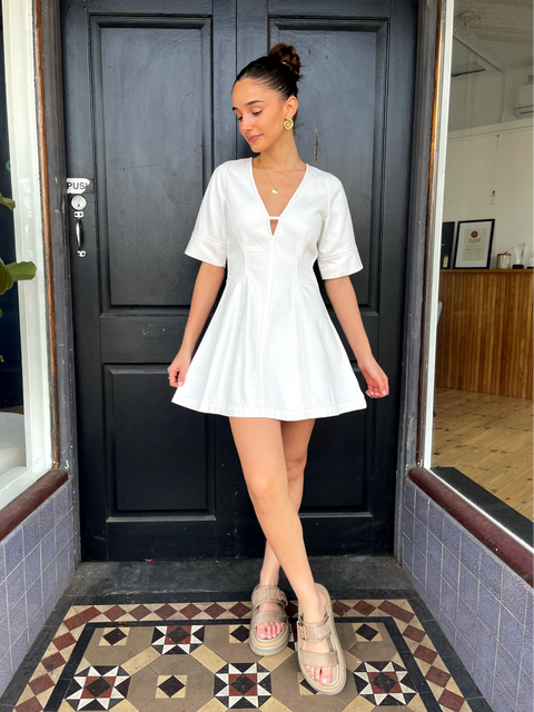 ATLAS DENIM MINI DRESS