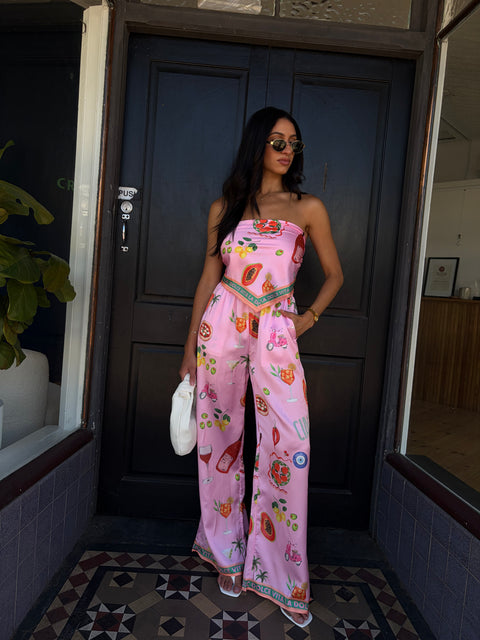 LA DOLCE VITA Scarf top and pant set