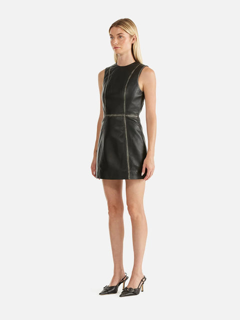 BILLIE LEATHER DRESS (final sale)