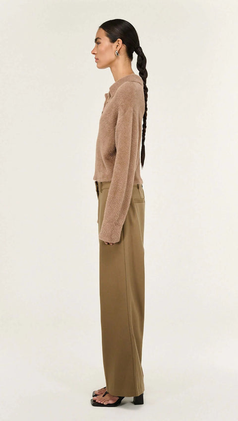 Ember Fluffy Polo Jumper