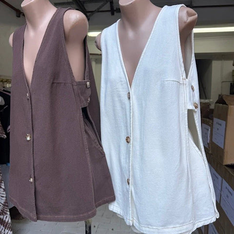 Stella Denim Vest Top & Short Set