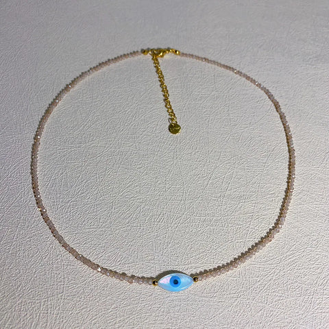 Evil Eye Beaded Choker