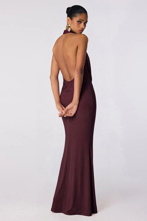 RHIANNA HALTER GOWN