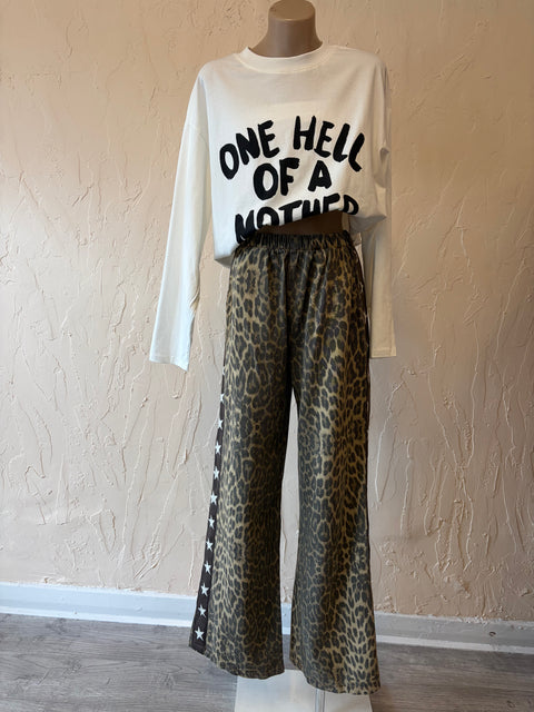 Leo Star Denim Track Pant