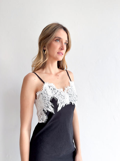 Lara Cupro Slip Dress