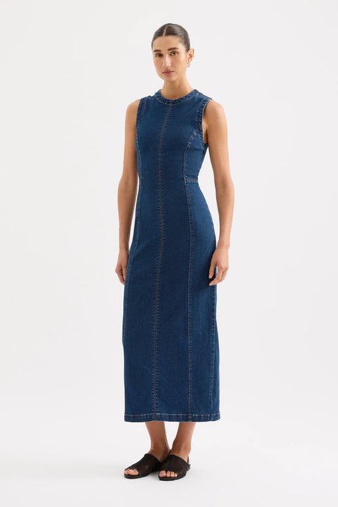 Ida Denim Maxi Dress