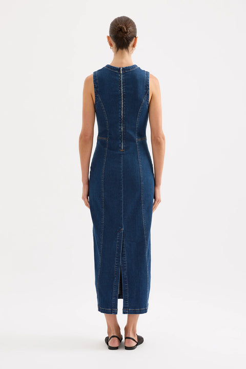 Ida Denim Maxi Dress