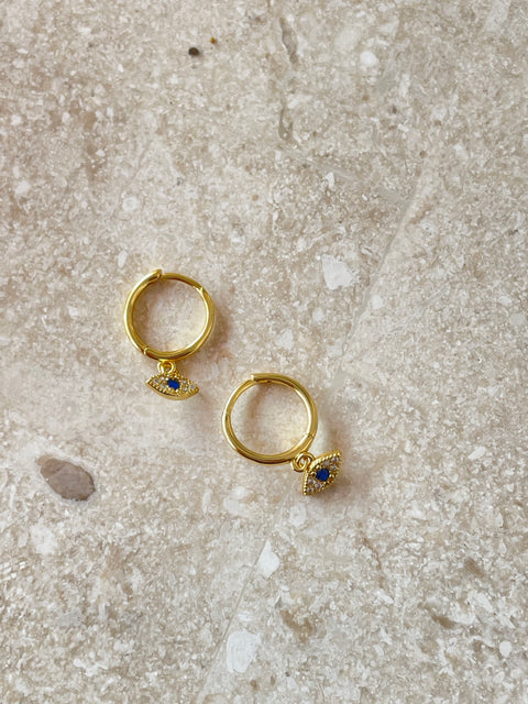 Gold Nazzar Piccolo Hoops