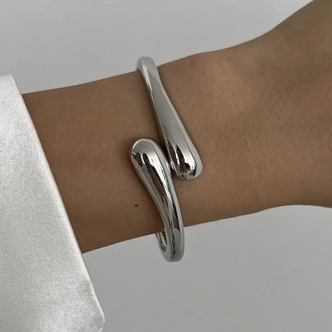 Tropez Silver Cuff Bangle
