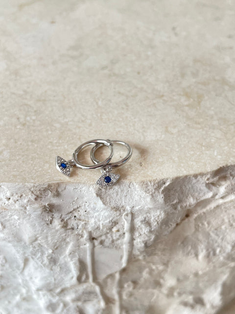 Silver Nazzar Piccolo Hoops