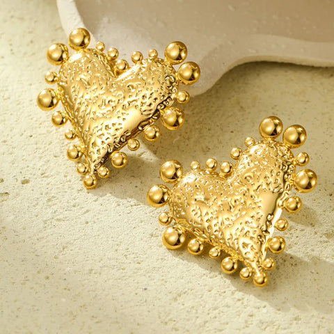 Statement Heart Earrings