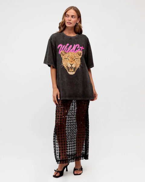 Noah Sequin lace Midi Skirt