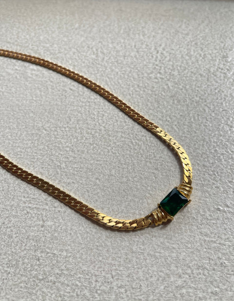 Eloise Green Stone Necklace