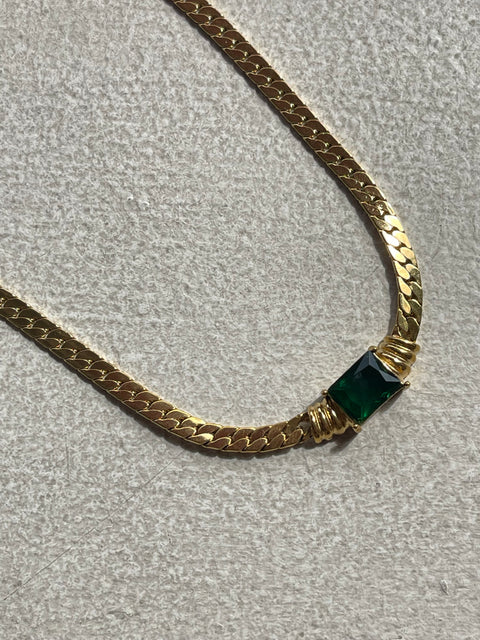 Eloise Green Stone Necklace