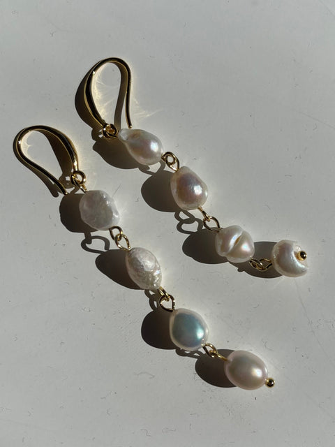 Ava Pearl Drop Earrings
