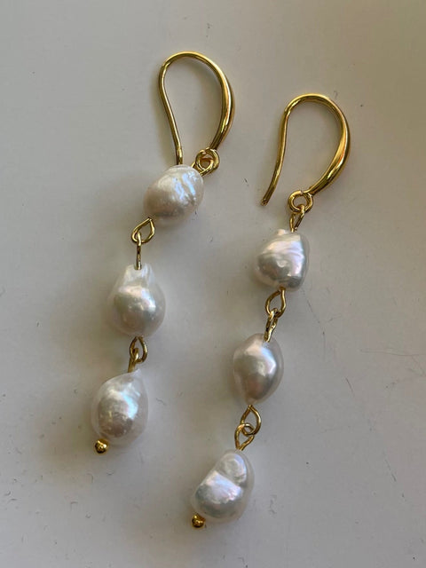Ava Pearl Drop Earrings