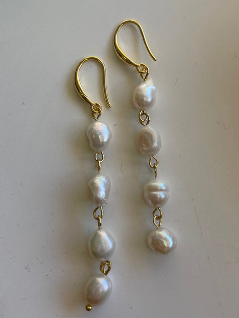 Ava Pearl Drop Earrings