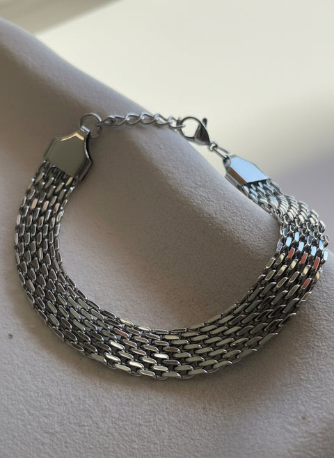 Skylar Flat  Mesh Chain Bracelet