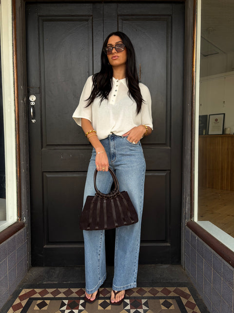 Raven Polo Knit Top
