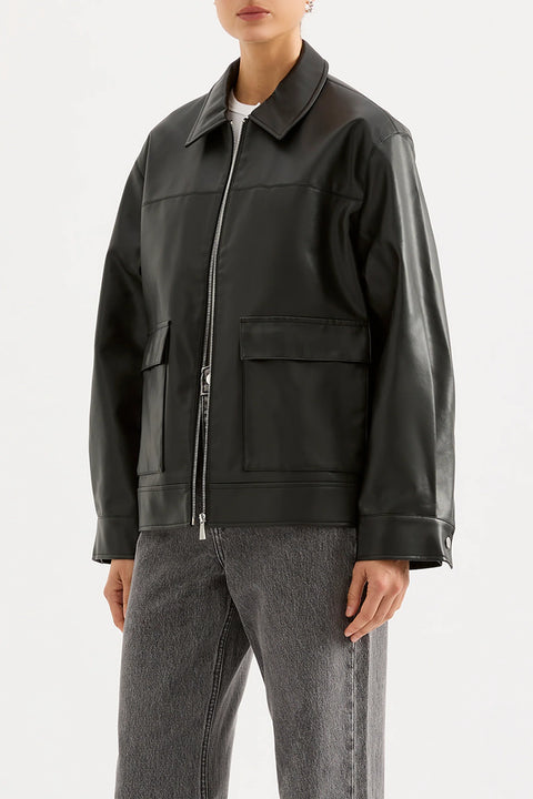 Yaz Faux Leather Jacket