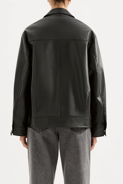 Yaz Faux Leather Jacket