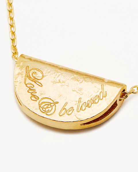 Lotus Birthstone Necklace - January Garnet