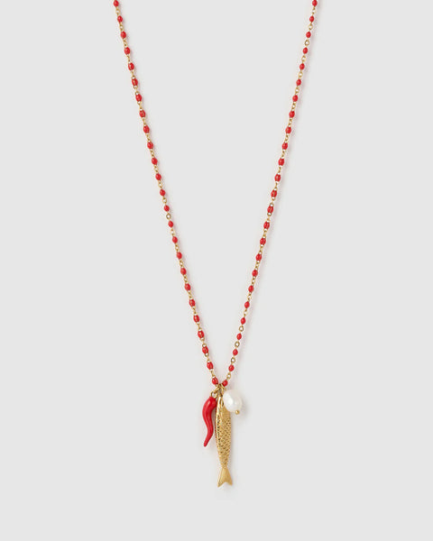 Lucky Fish Charm Necklace
