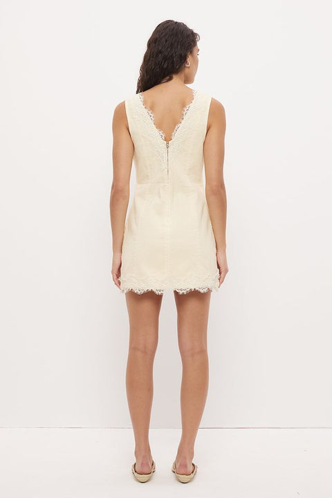 LACIE DENIM MINI DRESS