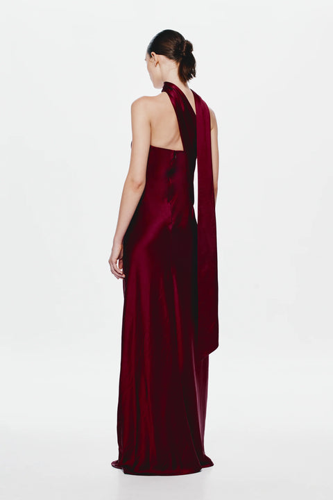 The 'Lilia' Satin Maxi Dress