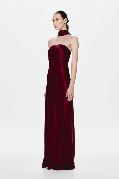 The 'Lilia' Satin Maxi Dress